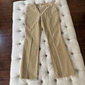 St. John’s Bay Women’s Corduroy Pants Size 12 Brown Bootcut Mid Rise Y2K Western